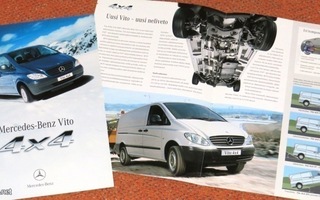 2010 Mercedes-Benz Vito 4x4 paku esite - KUIN UUSI - suom