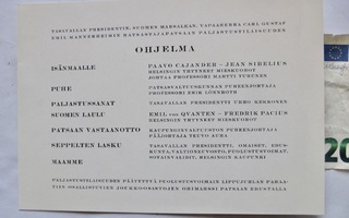 VANHA Ohjelma Mannerheim Patsas Paljastustilaisuus 1960