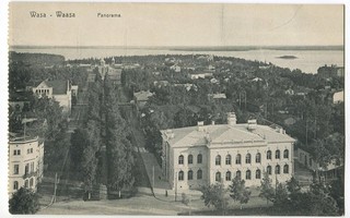 Vaasa Panoraama kirkontornista etelään, 1900-luvun alku