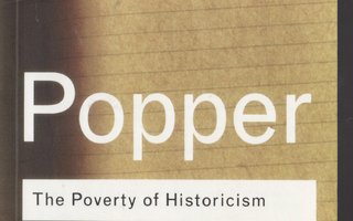KARL POPPER »THE POVERTY OF HISTORICISM»