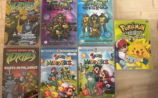 LASTEN DVD-PAKETTI. TMNT Turtles, Super Mario, Pokemon