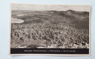 Vanha postikortti Kuusamo tunturimaastoa v. 1941