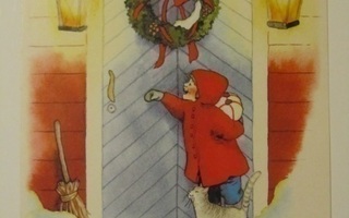 Inge Löök • "Joulu on jo ovella" postikortti