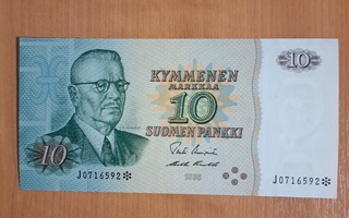 10 markkaa 1980 tähti unc