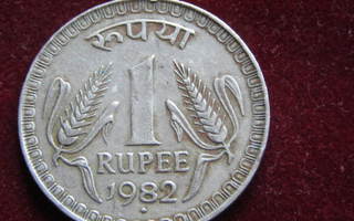 1 rupee 1982. Intia-India
