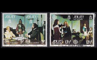 Jersey 219-22p o Europa merkkihenkilöitä (1980)