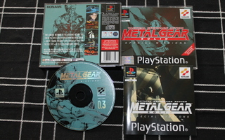 Playstation1 PS1 Metal Gear Solid Special Missions + ohjeet