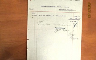 1919 Tampere Neptun Oy lasku Oriveden Leprasairaalan tukit
