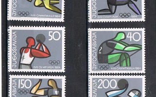 Jugoslavia 1964 - Olympialaiset Tokio ++