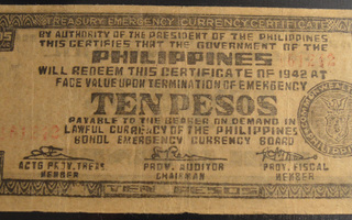 Filippiinit 1942 10 Pesos