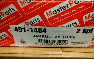 OPEL Aatra, Meriva jarrulevyt 2kpl 491-1484 Master Parts