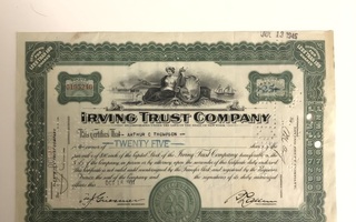 Irving Trust Company osakekirja