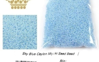 Siemenhelmiä, väri Ceylon Sky Blue