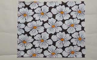 Retro 70-luvun tyynynliina - kukkia