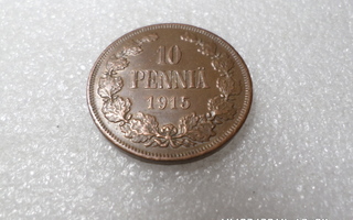 10  penniä  1915   kulkematon