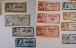 Jugoslavian seteleitä