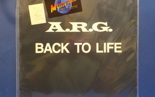 A.R.G. - BACK TO LIFE - EX-/EX 12" EP