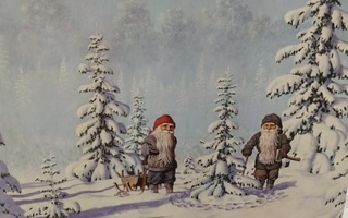 Jan Bergerlind:Joulukortti,käyttämätön.