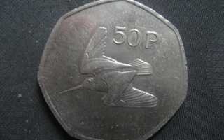 Irlanti  50 Pence  1998  KM # 24 Kupari-nikkeli