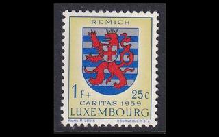 Luxemburg 613 ** Caritas 1 Fr + 25 C (1959)