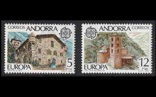 Andorra Sp 115-6 ** Europa rakennuksia (1978)