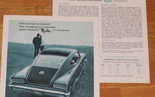 1965 Rambler Marlin  esite - KUIN UUSI - AMC