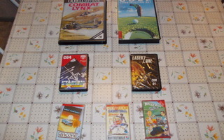 7 kpl Commodore 64 peliä