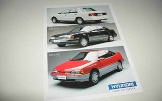 Hyundai mallisto 1990 esite - Suomi