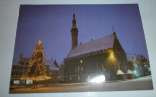 Tallinn, Raatihuoneentori jouluvalaistuksessa, p. 1993