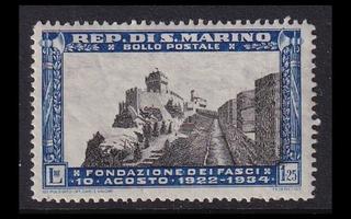 San Marino 214 ** Fasisti-puolue 12v 1.25L (1935)