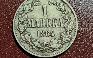 Hopeamarkka v.1864