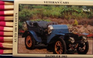 Tulitikku rasia Veteran cars Daimler