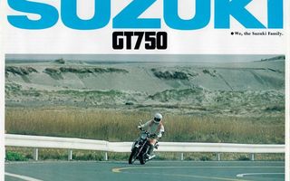 Suzuki GT750 1974 – eng.kielinen esite (MINT)