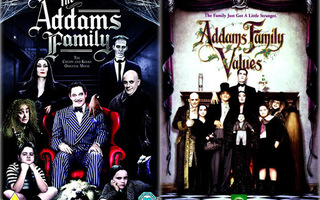 Addams Family -leffat 1 ja 2 (1991, 1993) 2xDVD