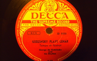 78 rpm Godzinsky plays Lehár/Undercurrent