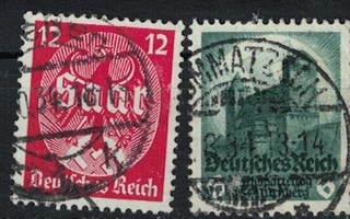 Vanhaa Saksaa, 1934, Saarin kä ja Nyrnberg vp, 4 eril.