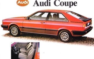 Audi Coupe -esite 80-luvun alusta