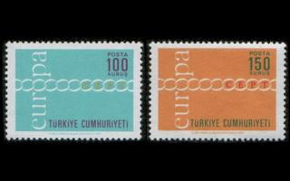 Turkki 2210-1 ** Europa (1971)