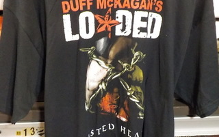 DUFF MCKAGAN'S LOADED WASTED HEART UUSI T-PAITA KOKO XL