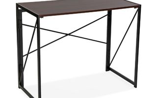 Pöytä Versa Ruskea Taitettava Metalli Puu (45 x 74 x 90 cm