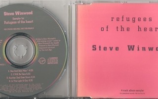 STEVE WINWOOD - Refugees of the heart CD sampler 1990 PROMO