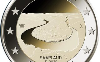 2€ Juhlaraha Saksa 2025 Saarland