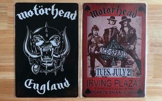 Motörhead peltitaulut, 20x30cm, 2 kpl setti