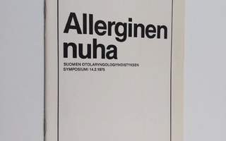 Suomen otolaryngologiyhdistys : Allerginen nuha - Suomen ...