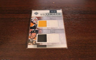 2011-12 UD Ultimate Duos Dual Game Jersey Thomas / Chara /50