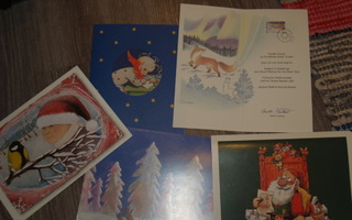 Postin joulukortteja