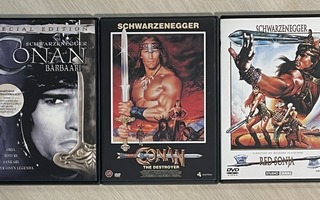 Conan - Barbaari -trilogia (3DVD) Arnold Schwarzenegger