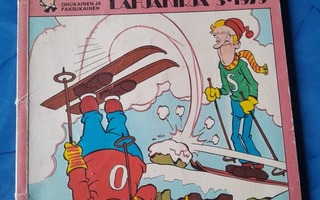 ohukainen ja paksukainen jäisillä ladulla 1979 3