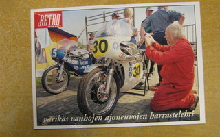 postikortti Retro Auto Moto Assen Centennial Classic TT 1998