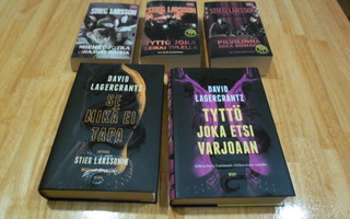 Stieg Larsson: Koko Millenium-trilogia + jatko-osat